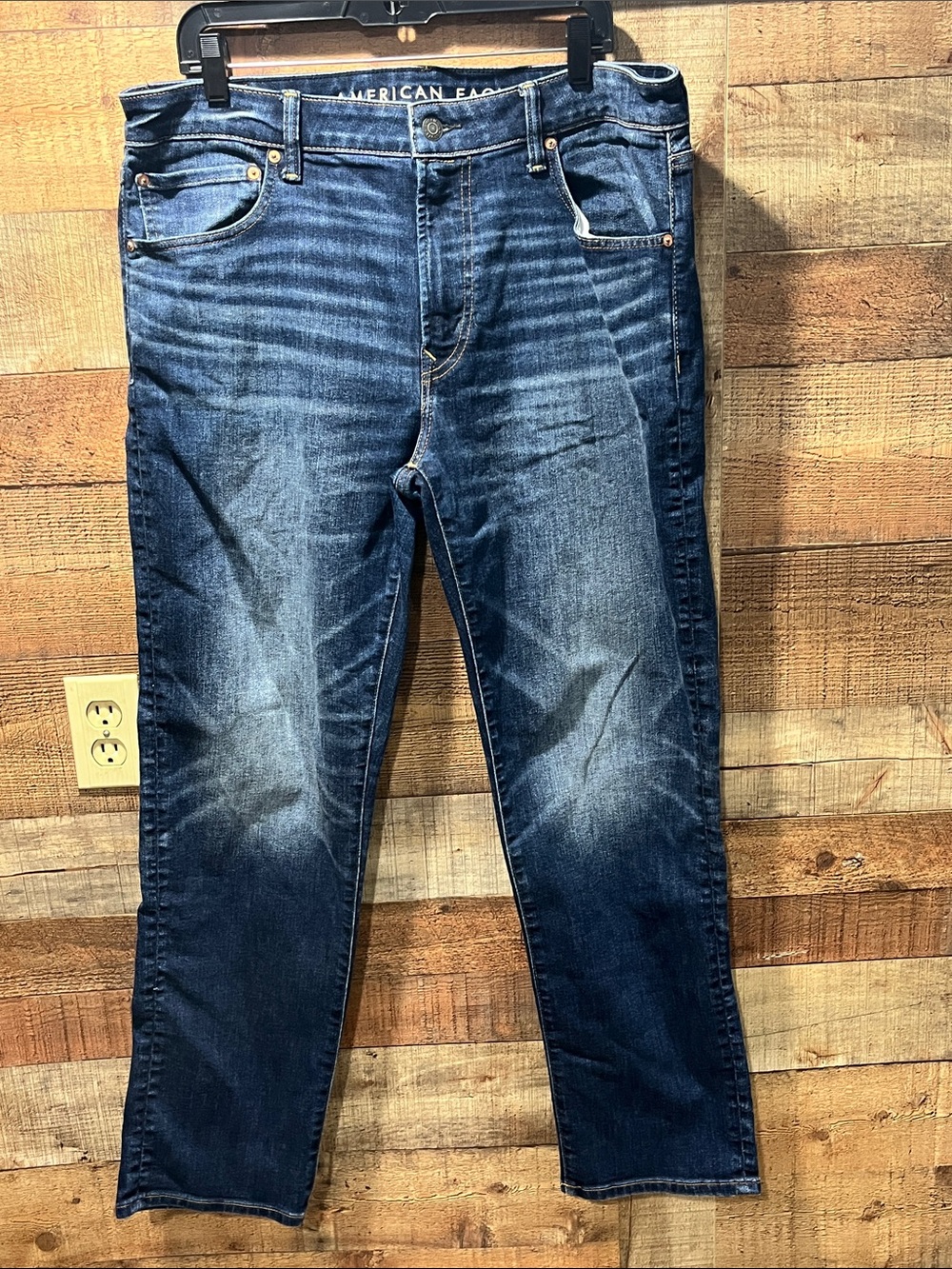 American Eagle Outfitters Airflex/Temp Tech Men’s Athletic Straight Jeans 36/34